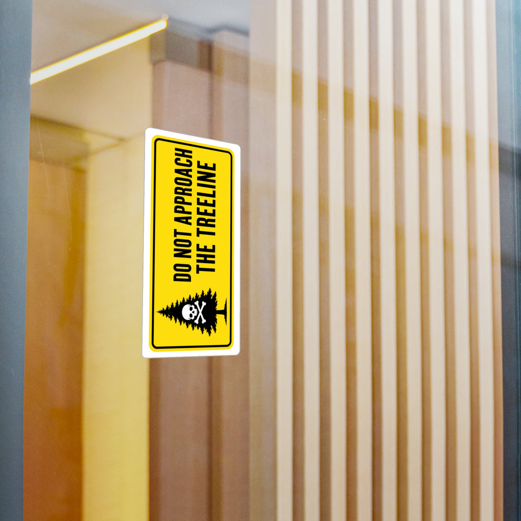 "DO NOT APPROACH THE TREELINE" Bumper Sticker
