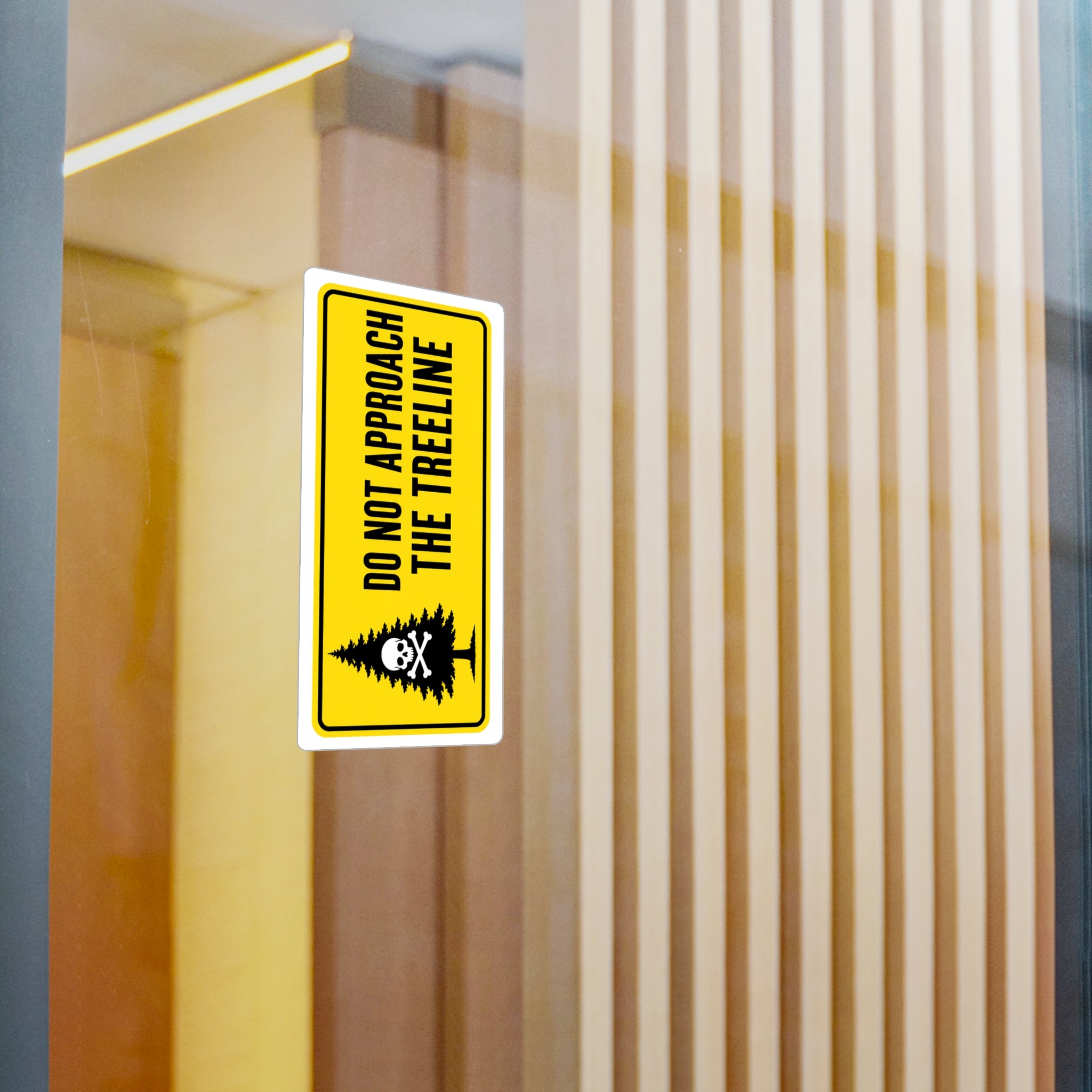 "DO NOT APPROACH THE TREELINE" Bumper Sticker