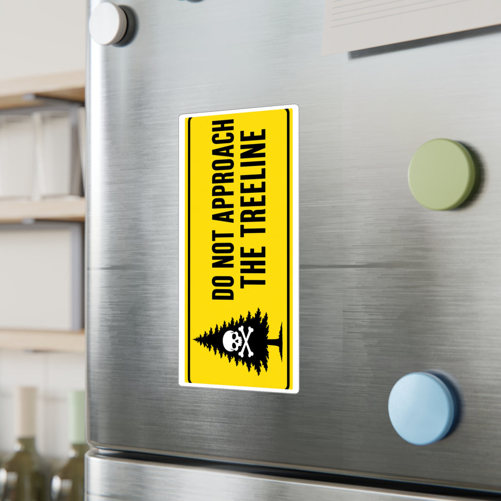 "DO NOT APPROACH THE TREELINE" Bumper Sticker