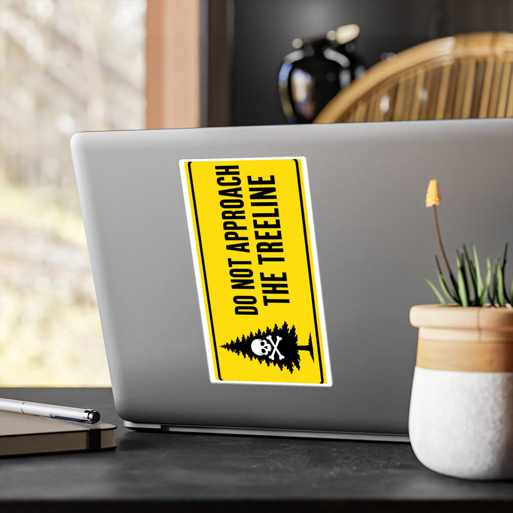 "DO NOT APPROACH THE TREELINE" Bumper Sticker