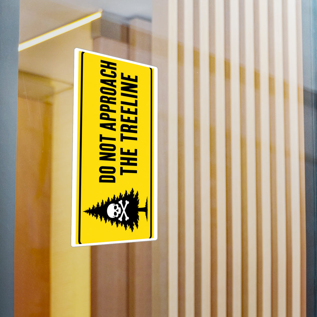 "DO NOT APPROACH THE TREELINE" Bumper Sticker